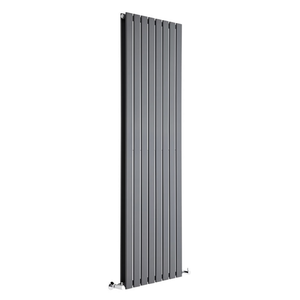Milano Alpha - Flat Panel Vertical Designer Radiator - Double Panel - 1780mm x 560mm - Anthracite