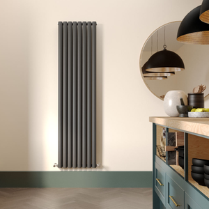 Milano Aruba - Vertical Designer Radiator - Double Panel - 1780mm x 472mm - Anthracite