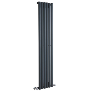 Milano Aruba - Vertical Designer Radiator - Single Panel - 1600mm x 354mm - Anthracite
