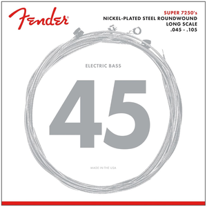 Fender 7250M Nickel Plated Steel Roundwound Long Scale Bass Strings (45-105)