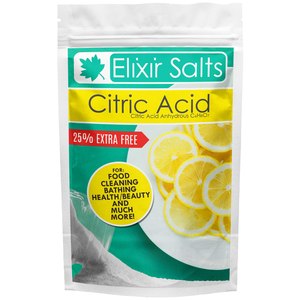 Elixir Salts Citric Acid | Food Grade + 25% FREE - 2kg + 25% Free