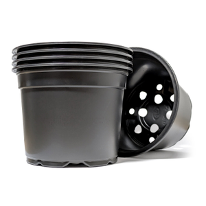 Recycled Plastic Thermoformed Plant Pots (9cm-13cm Sizes) - 13cm Black, 50
