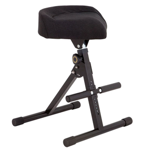 DL Guitar Stool (A-Frame Base w/ Foot Pegs & Saddle-Style Cushion)