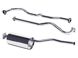 88in Petrol Full Stainless Steel Exhaust System - Right Hand Drive
