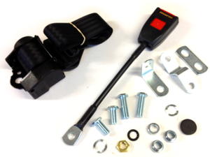 Inertia Lap and Diagonal Belt for outer front seats of Series hardtop vehicles