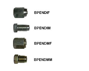 Brake pipe end-imperial female