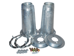 Galvanised Shock Absorber Turrets with fitting Kit