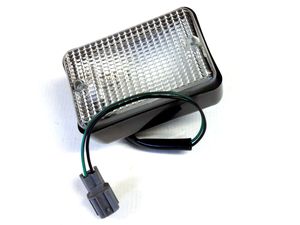 Reverse light oblong unit, lens and screws - white - from XA