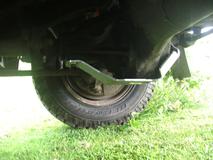 Wraparound Rear Rover Axle Diff Guard - Galvanised