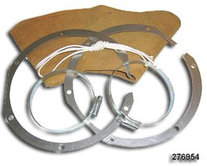 Swivel Housing Gaiter Kit - Leather - Axle set