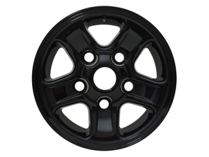 16x7 Black Boost Five Spoke Alloy Wheel with nuts and centre cap