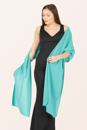 Chiffon Shawl - Champagne