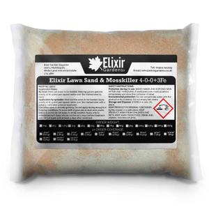 Lawn Sand & Moss Killer with Ferrous Sulphate (4-0-0+3%Fe) - 15kg, Polythene Bag