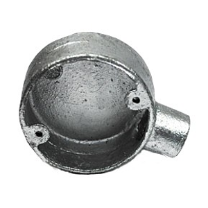 25mm Galvanised Metal Conduit Terminal / End Box - G2384