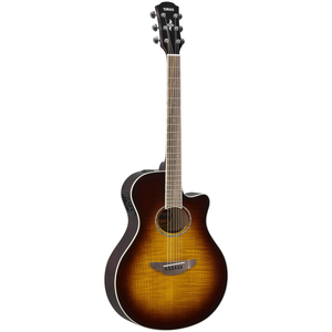 Yamaha APX600FM Thin-Line Acoustic w/ Flame Maple Top & Pickup (Tobacco Sunburst)