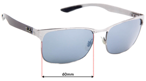 Sunglass Fix Replacement Lenses for Ray-Ban RB8319-CH - 60mm Wide