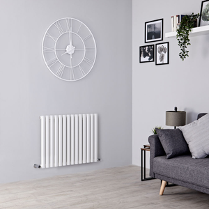 Milano Aruba - Horizontal Designer Radiator - Single Panel - 635mm x 826mm - White