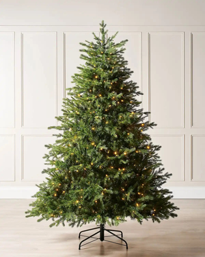 Pre-Lit Windsor Fir Christmas Tree, Dual Multi Colour, 8 ft