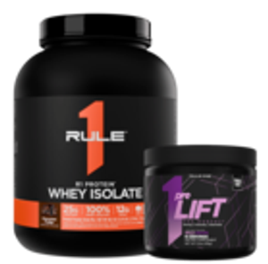 Rule 1 R1 Protein Whey Isolate (2.20kg / 72 Serves Salted Caramel: Free 10 Serve PreLift)