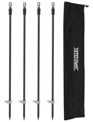 4 X Hide Poles With Carry Bag Pigeon Hunting Shooting Magnet Decoy