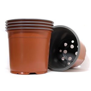 Recycled Plastic Thermoformed Plant Pots (9cm-13cm Sizes) - 13cm Terracotta, 100
