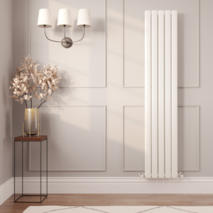 Milano Alpha - Flat Panel Vertical Designer Radiator - Double Panel - 1780mm x 350mm - White