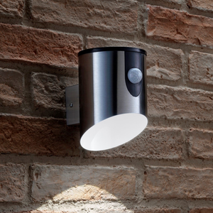 Auraglow Battery Powered PIR Motion Sensor Wall Light - HIXON - Stainless Steel