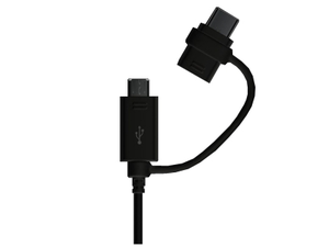 Genuine Samsung EP-DG930 Data Cable Combo (Type-C and Micro USB) 1.5 meter - Black