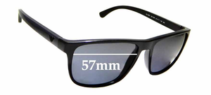 Sunglass Fix Replacement Lenses for Emporio Armani EA4087 - 57mm Wide