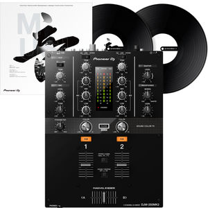 Pioneer DJ DJM-250 MK2, 2 Channel DJ Mixer + Rekordbox DVS Control Vinyl