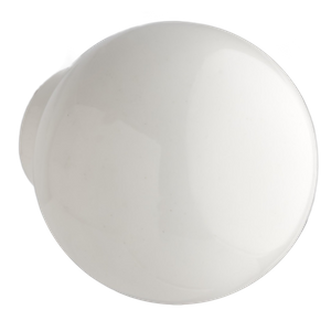 Round Ball Cabinet Knob - White - 30mm - Elite Knobs & Handles