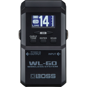 Boss WL-60 Wireless System w/ Compact Reciever & Belt Pack Transmitter