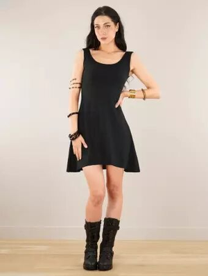 'Robe sans manches "Ysïaak", Noir'