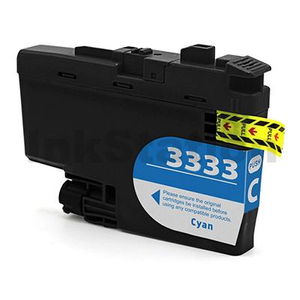 Compatible Brother LC-3333C High Yield Cyan Ink Cartridge - 1,500 pages