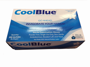 Cool Blue™ Nitrile Gloves, Powder Free, Large  (2000/CS)