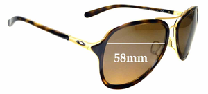 Sunglass Fix Replacement Lenses for Oakley Kickback OO4102 - 58mm Wide