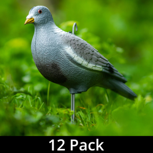 12 x Nitehawk Hunting Shooting Painted Full Body Fake Bird Pigeon Decoy Shell