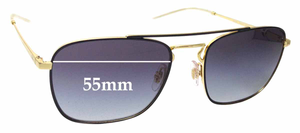 Sunglass Fix Replacement Lenses for Ray-Ban RB3588 - 55mm Wide