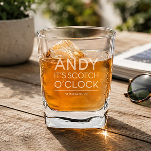 Somewhere Engraved Tumbler Glass