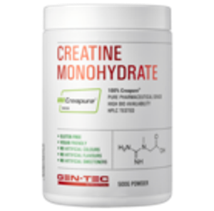 Gen-Tec Creatine Monohydrate (500g / 166 Serves Natural: Creapure®)