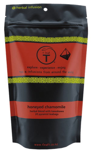 Honeyed Chamomile with NZ Kawakawa pyramids