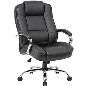 XL Heavy Duty 24 Hour Leather Faced Manager Chair