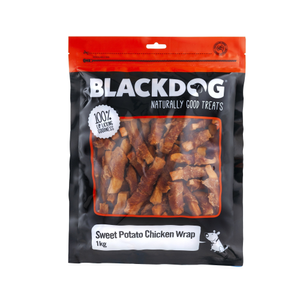 Blackdog Sweet Potato and Chicken Wraps Dog Treats 1kg