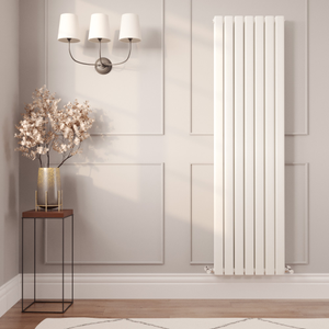 Milano Alpha - Flat Panel Vertical Designer Radiator - Double Panel - 1780mm x 490mm - White