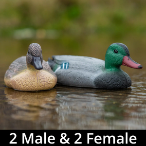 Nitehawk 2 Male & 2 Female Hunting Shooting Fake Bird Duck Decoys Mallard Drake
