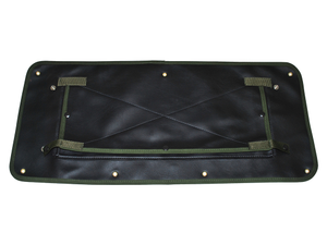 Radiator Muff - Defender - black with green edging