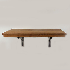 22"W x 16.5"D Heavy-Duty Wall Mount Fold Down Teak Shower Seat
