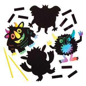 Kratzbild-Magneten Monster