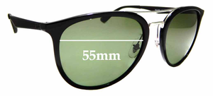 Sunglass Fix Replacement Lenses for Ray-Ban RB4285 - 55mm Wide