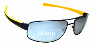 Sunglass Fix Replacement Lenses for Tag Heuer Tag Heuer Lrs 0251 - 64mm Wide